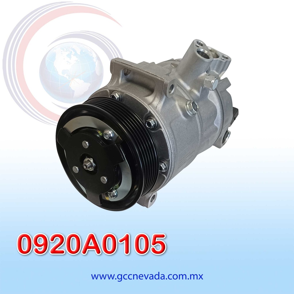 COMPRESOR  VOLKSWAGEN GOLF AÑO 06/14 / JETTA 05/16 / AMAROK 13/18 8886 T/P 6PK 110MM 12V NEVADA ASIA