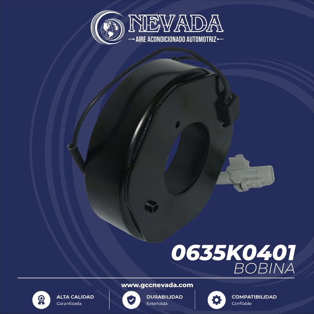 BOBINA NIPPON 10PA15C / 10PA17C / 10PA20C 12V NEVADA ASIA