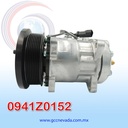 COMPRESOR 709 SHD7H15 4737/4595 TOMA HORIZONTAL MUFFLER PAD GK R-134-A 8 OREJAS 8PK 132MM 12V NEVADA ASIA