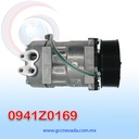COMPRESOR 709 SD7H15 8295 SCANIA G410 AÑO 20/21 TOMA VERTICAL MUFFLER R-134-A T/P 10PK 120MM 24V NEVADA ASIA
