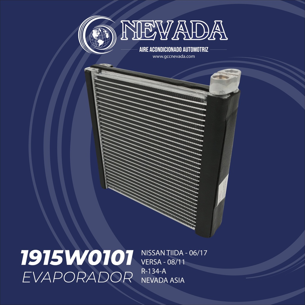 EVAPORADOR NISSAN TIIDA AÑO 06/17 / VERSA 08/11 R-134-A NEVADA ASIA