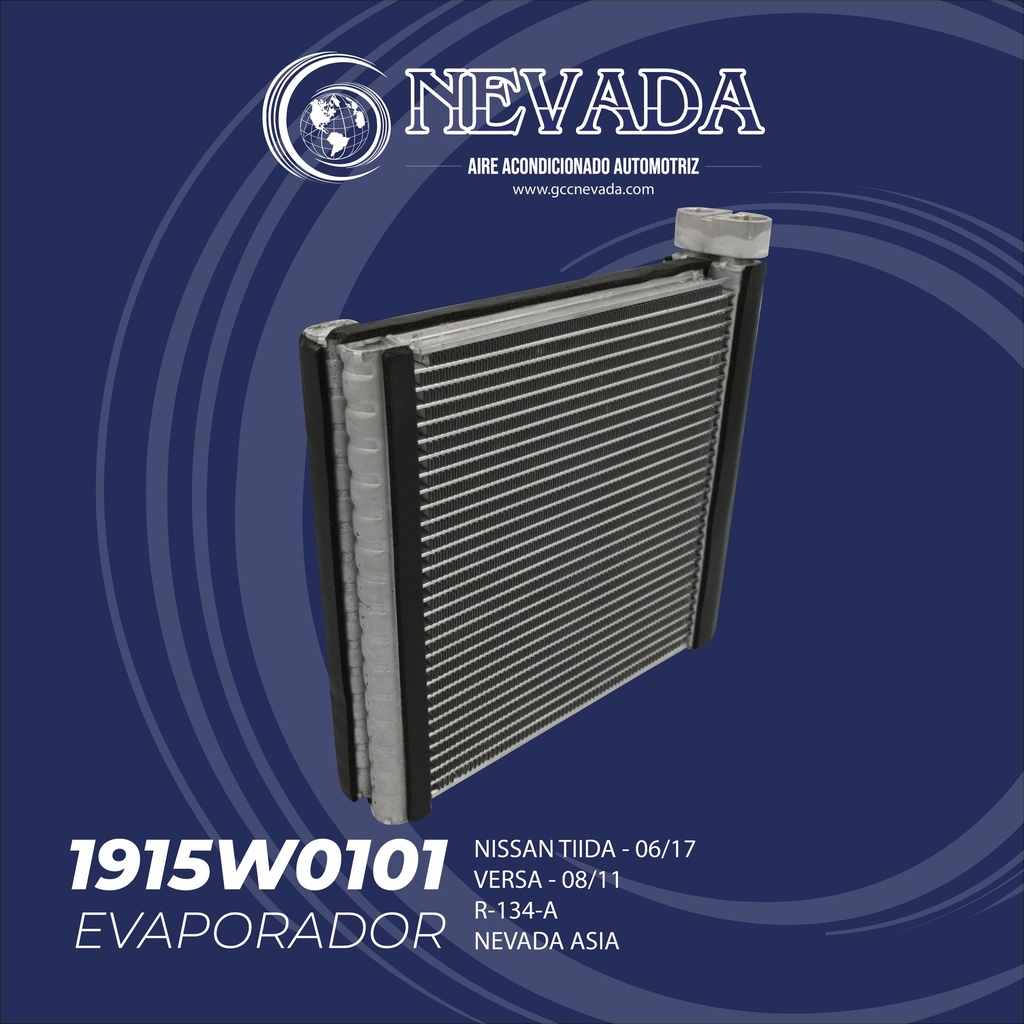 EVAPORADOR NISSAN TIIDA AÑO 06/17 / VERSA 08/11 R-134-A NEVADA ASIA