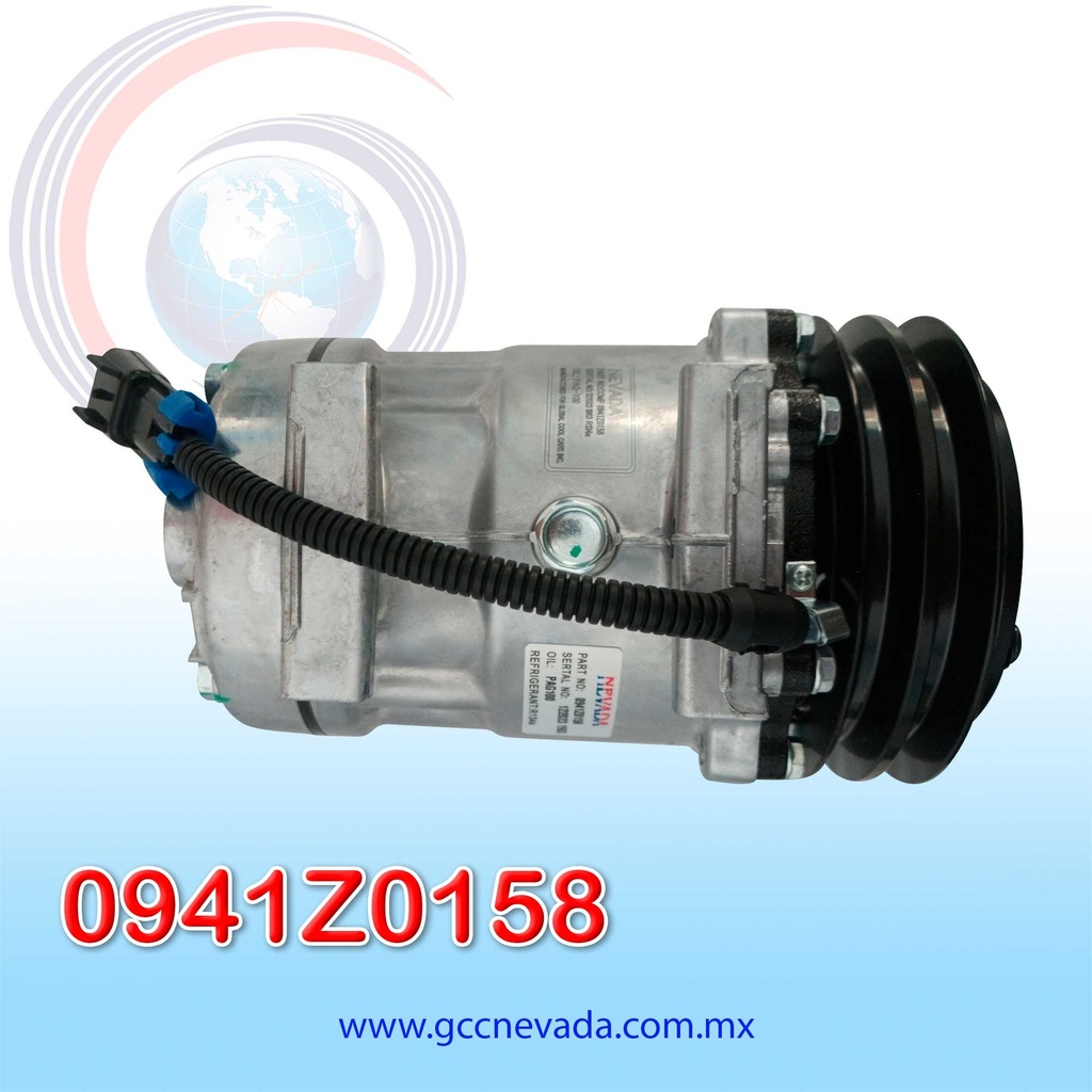 COMPRESOR 709 SD7H15 4113/4142 TOMA VERTICAL MUFFLER PAD GH R-134-A T/P 2A 132MM 12V NEVADA ASIA