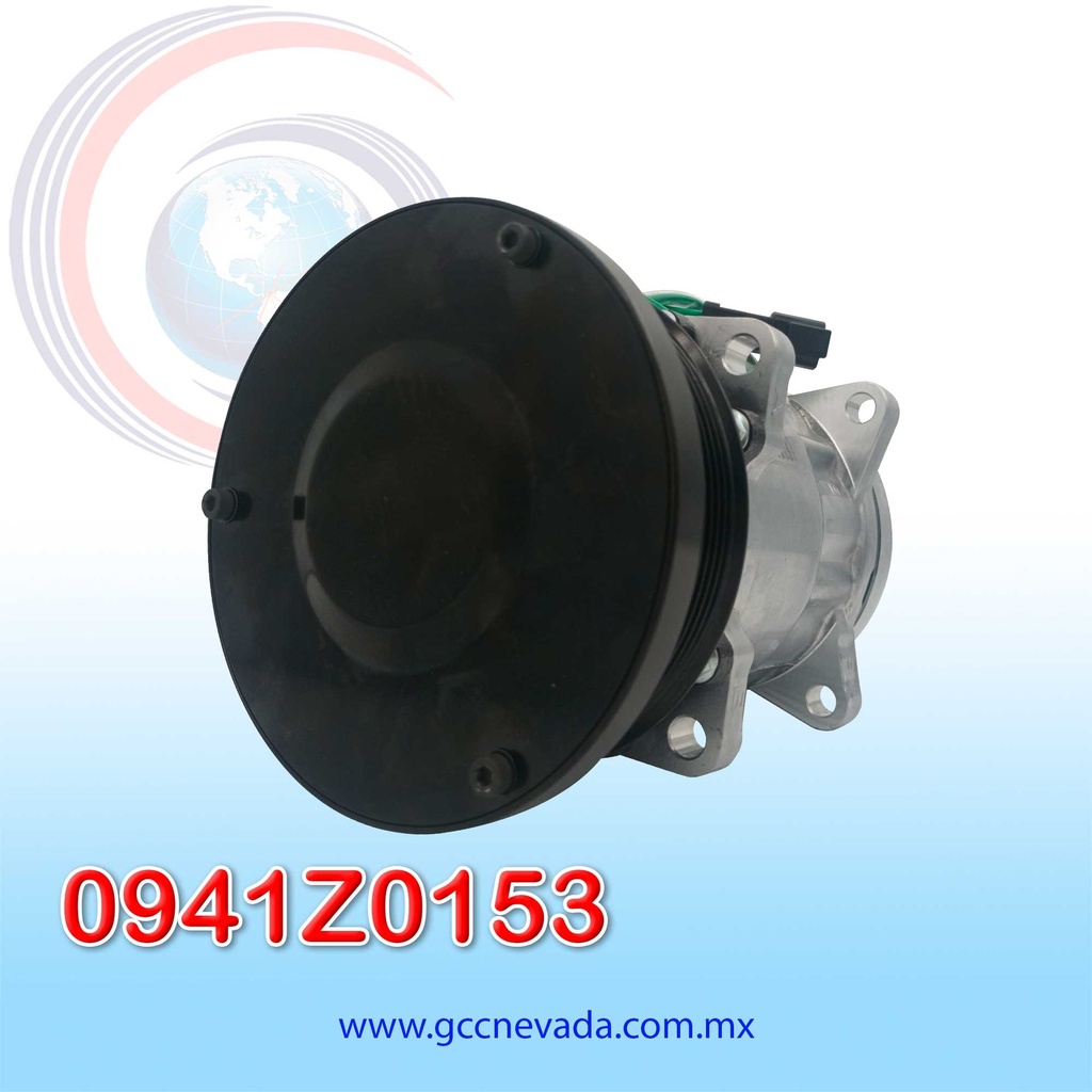 COMPRESOR 709 SHD7H15 4487/4726 TOMA HORIZONTAL MUFFLER PAD GK R-134-A 8 OREJAS 8PK 132MM 24V NEVADA ASIA