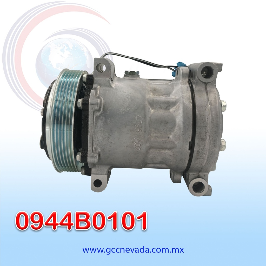 COMPRESOR HT6 SANDEN R-134-A T/P 6PK USA