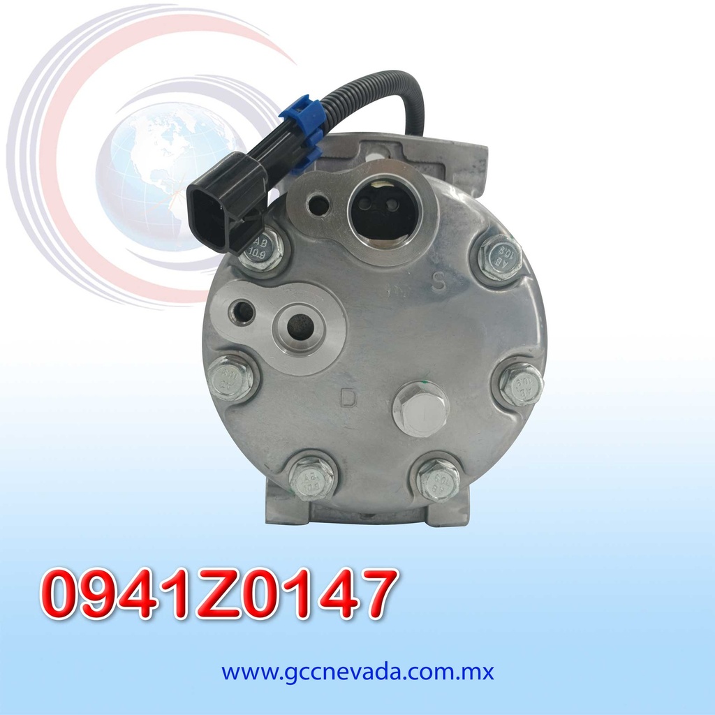 COMPRESOR 709 SD7H15 4544/4816 TOMA VERTICAL MUFFLER PAD GWA R-134-A T/P 8PK 119MM 12V NEVADA ASIA