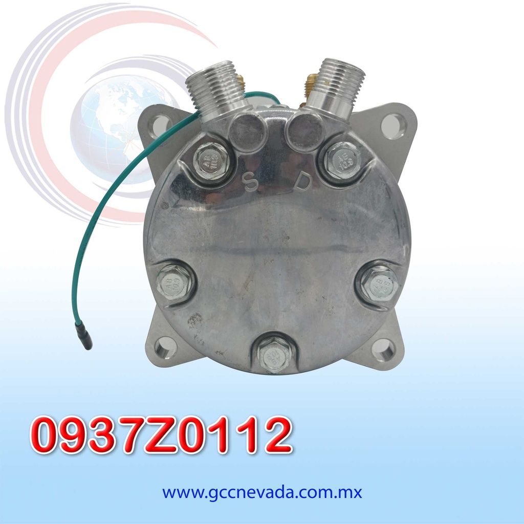 COMPRESOR 507 STD R-134-A 8 OREJAS ORING 24V 2A NEVADA ASIA