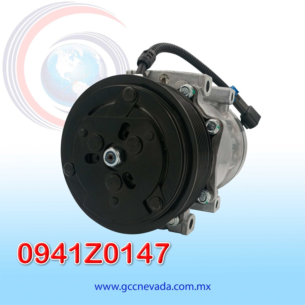 COMPRESOR 709 SD7H15 4544/4816 TOMA VERTICAL MUFFLER PAD GWA R-134-A T/P 8PK 119MM 12V NEVADA ASIA