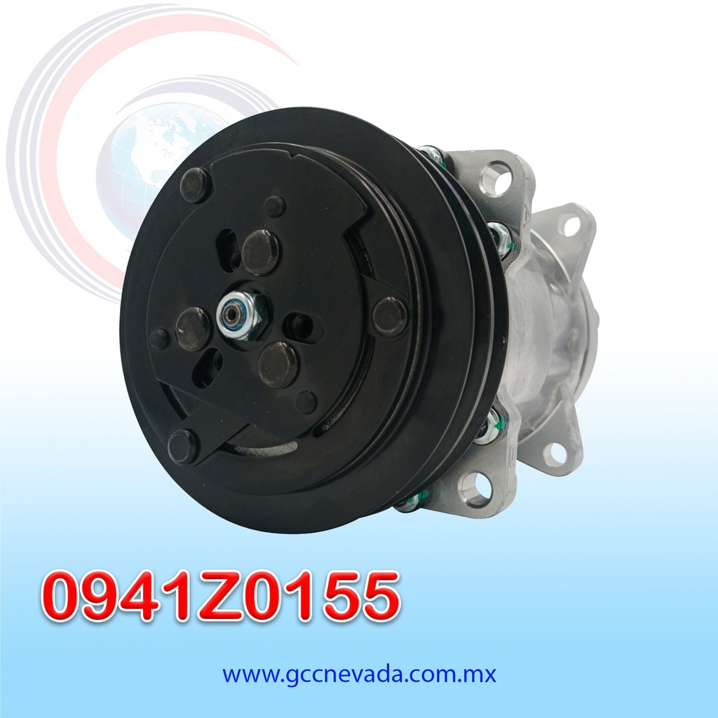 COMPRESOR 709 SHD7H15 8045 TOMA HORIZONTAL MUFFLER PAD WZ R-134-A 8 OREJAS 2A 132MM 24V NEVADA ASIA