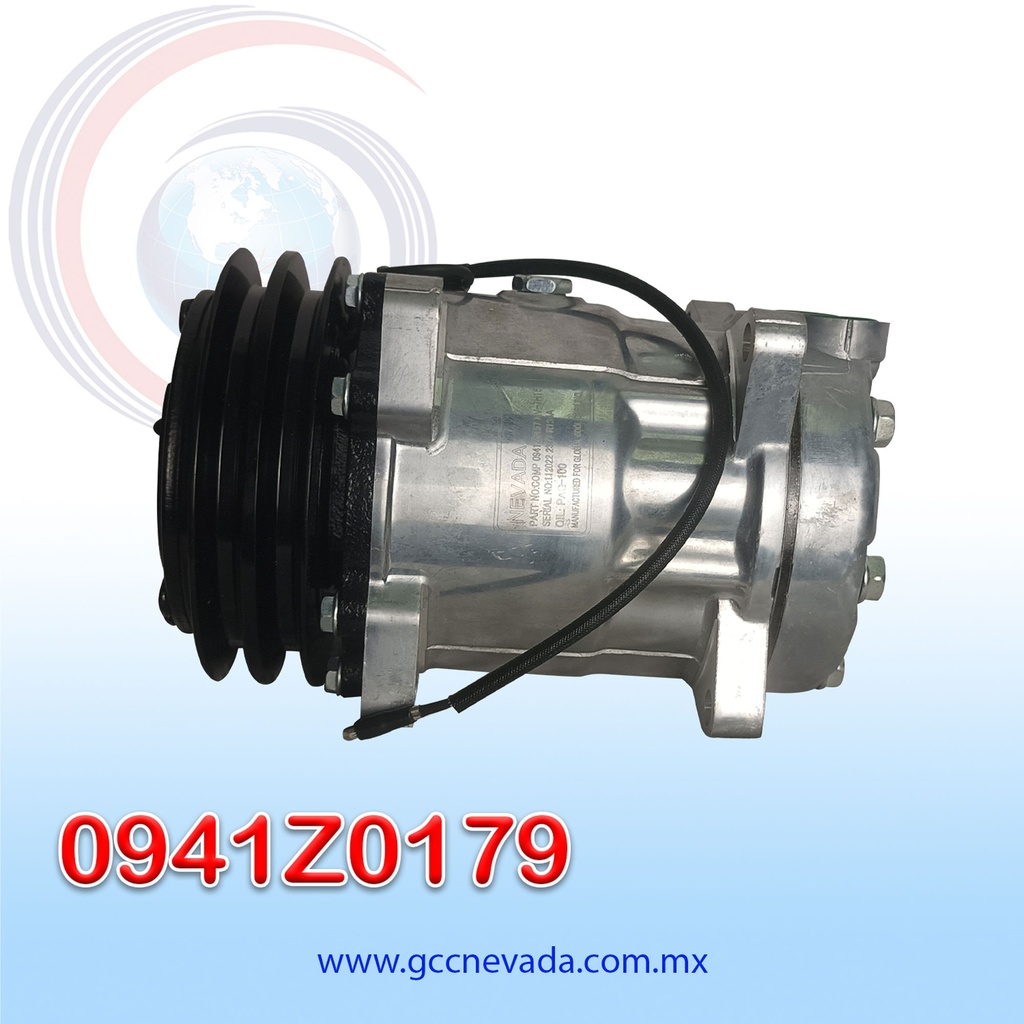COMPRESOR 709 TOMA VERTICAL MUFFLER R-134-A 8 OREJAS 2A 132MM 12V NEVADA ASIA (copia)