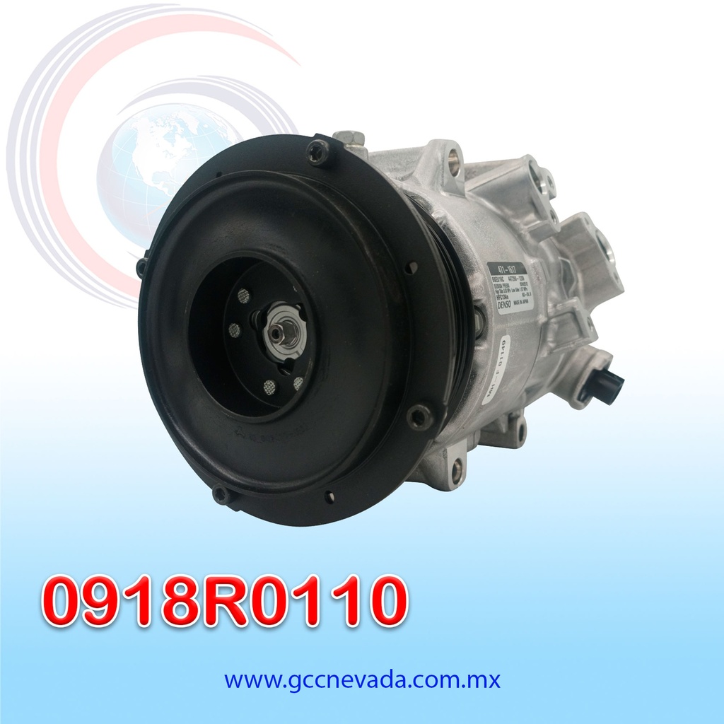 COMPRESOR TOYOTA RAV4 / CAMRY 2.4L AÑO 07/09 / HIACE 2.7L 06/12 T/P R-134-A 7PK 132MM 12V 6SEU16C DENSO