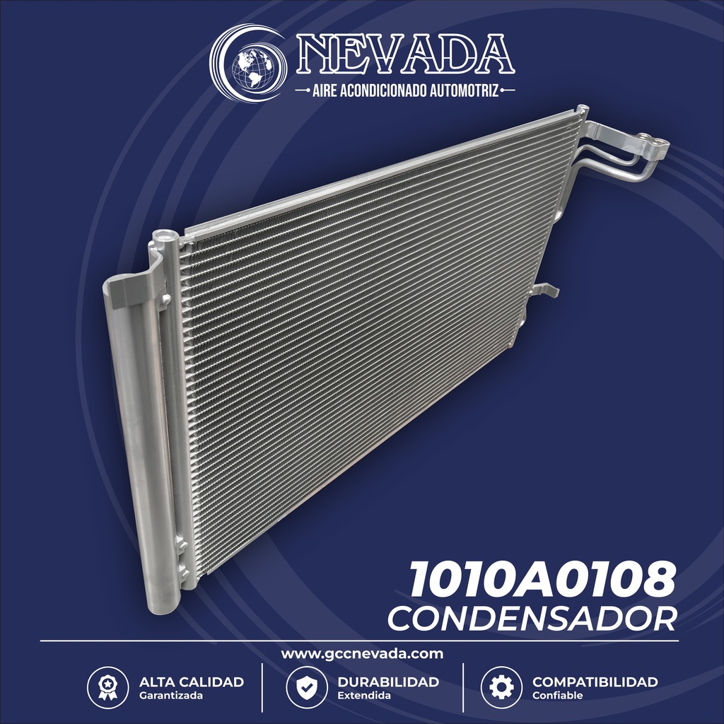 CONDENSADOR HYUNDAI ELANTRA AÑO 17/20 R-134-A C/FILTRO NEVADA ASIA