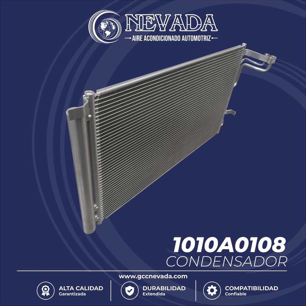 CONDENSADOR HYUNDAI ELANTRA AÑO 17/20 R-134-A C/FILTRO NEVADA ASIA