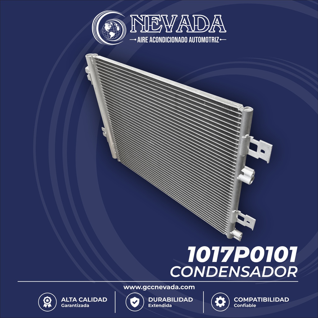 CONDENSADOR RENAULT DUSTER AÑO 13/16 R-134-A NEVADA ASIA