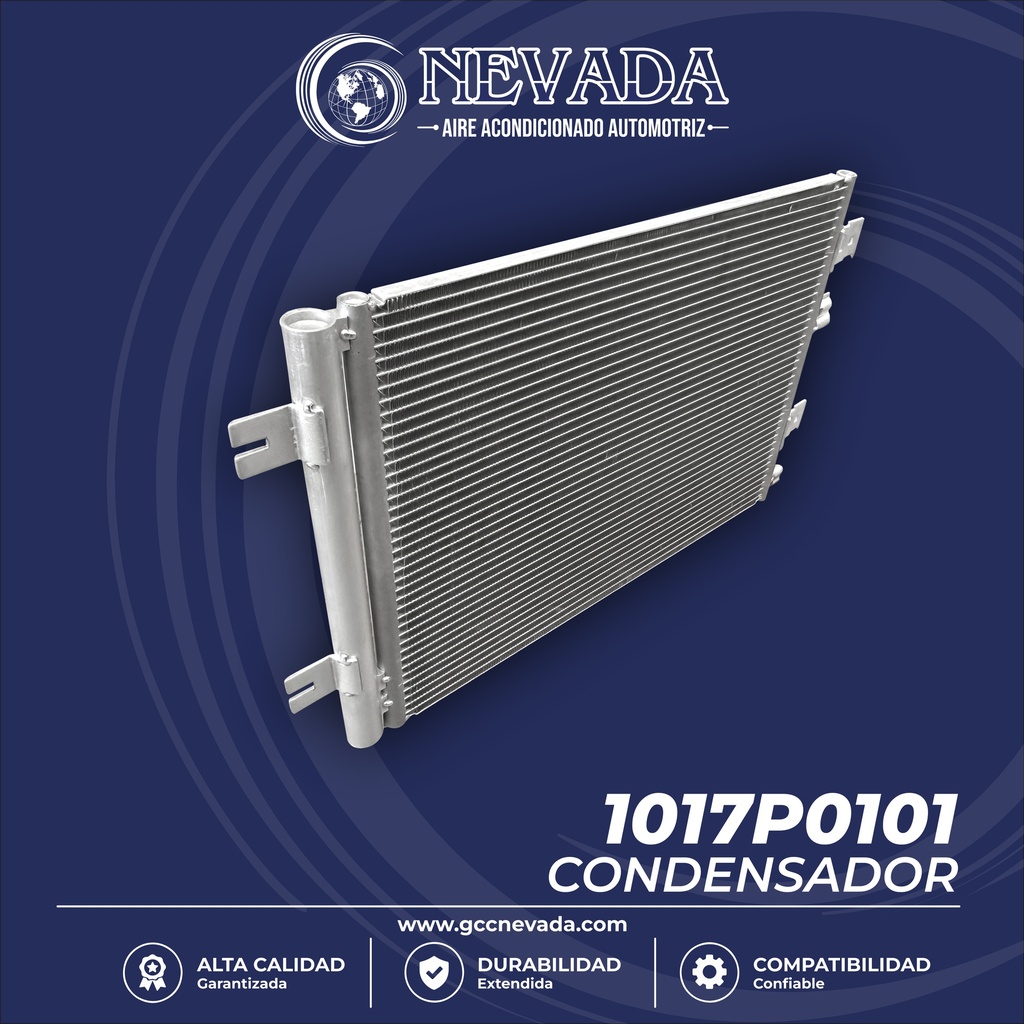 CONDENSADOR RENAULT DUSTER AÑO 13/16 R-134-A NEVADA ASIA