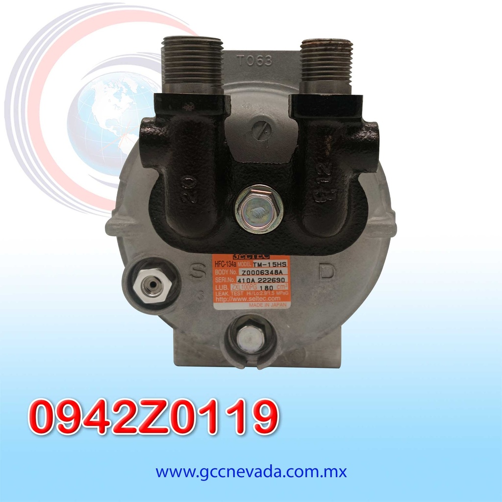 COMPRESOR SELTEC STD TM-15 8 OREJAS 2A R-134-A 12V VALEO JAPON