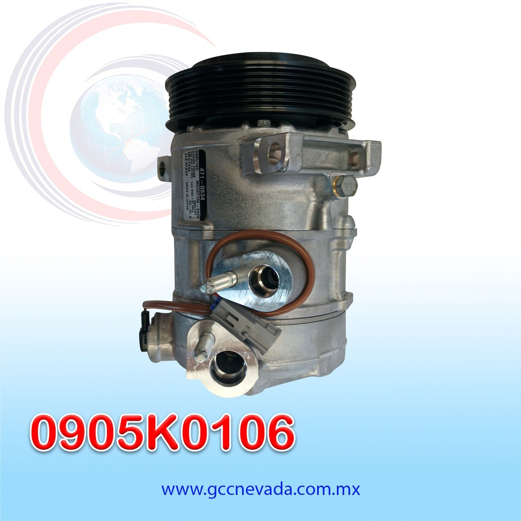 COMPRESOR DODGE CALIBER AÑO 09-12 JEEP COMPASS / PATRIOT 09-17 6SEU16C 6PK 12V 125MM DENSO USA