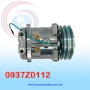 COMPRESOR 507 STD R-134-A 8 OREJAS TOMA VERTICAL O-RING 2A 125MM 24V NEVADA ASIA