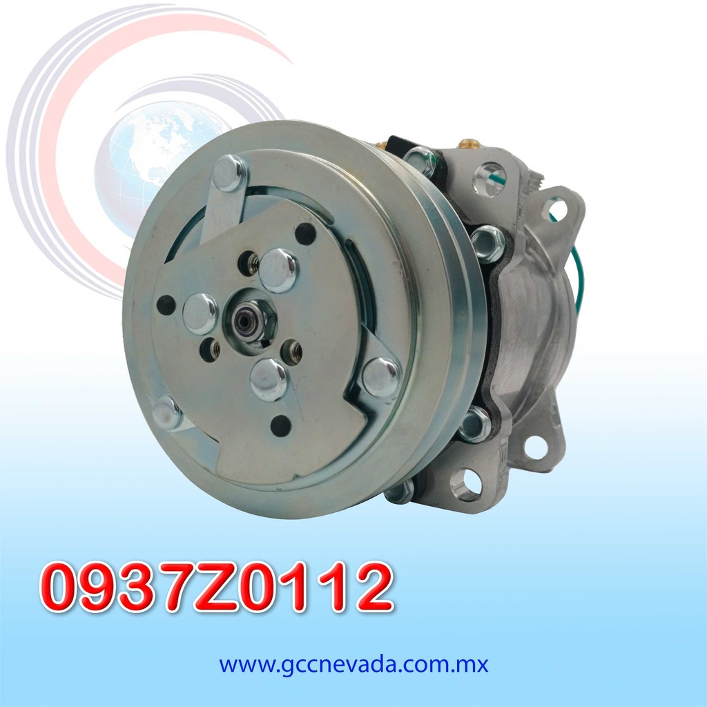 COMPRESOR 507 STD R-134-A 8 OREJAS TOMA VERTICAL O-RING 2A 125MM 24V NEVADA ASIA