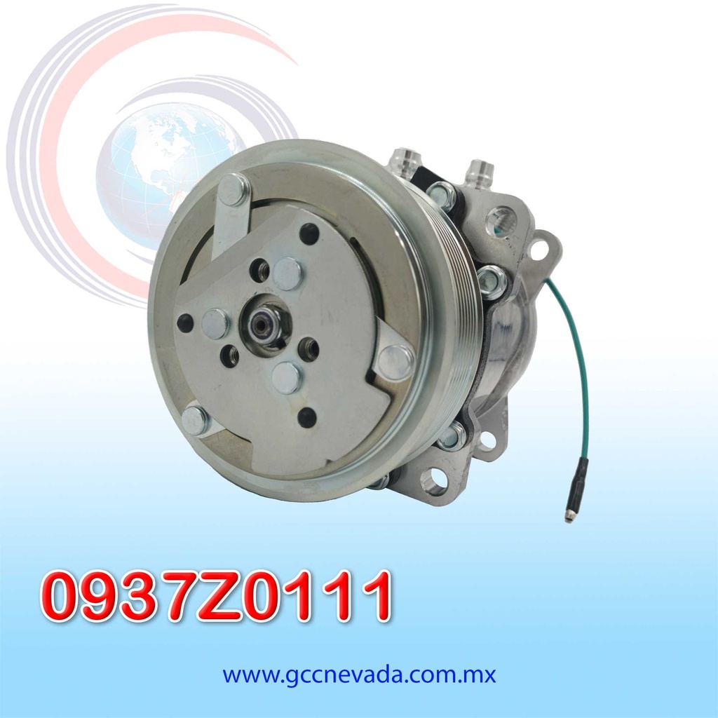 COMPRESOR 507 STD R-134-A 8 OREJAS TOMA VERTICAL O-RING 8PK 123MM 24V SD5H11 NEVADA ASIA