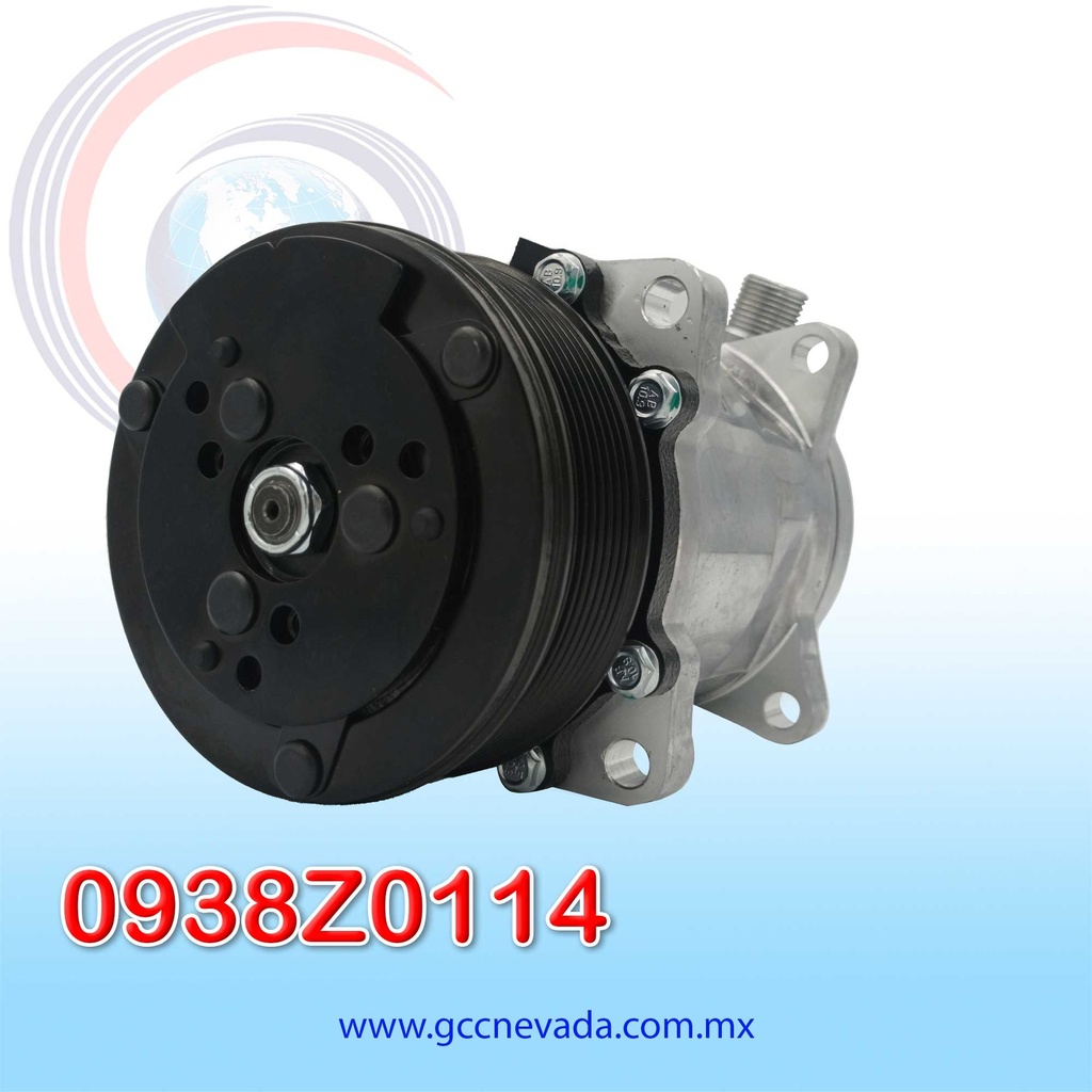 COMPRESOR 508 STD R-134-A 8 OREJAS O-RING 8PK 123MM 12V SD5S14 NEVADA ASIA