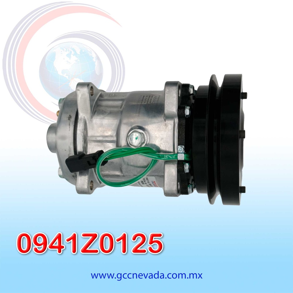 COMPRESOR 709 (CATERPILLAR EXCAVATOR) R-134-A 24V 1A 8 OREJAS NEVADA ASIA