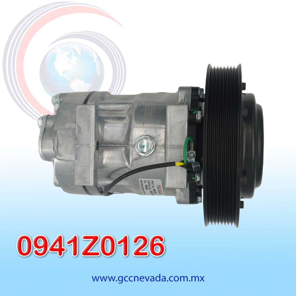 COMPRESOR 709 R-134-A 24V T/P 8PK VOLVO 400 / MACK GRANITE TIBURON AÑO 07/15 NEVADA ASIA