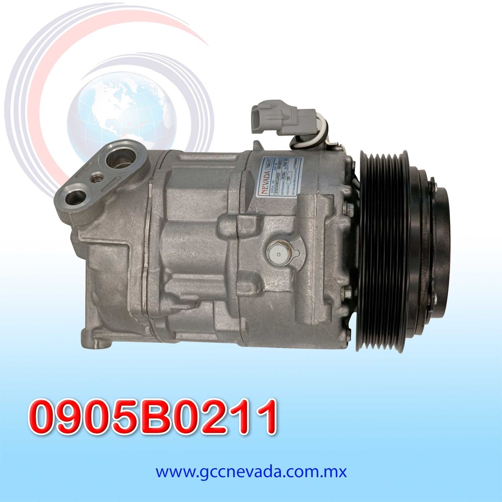 COMPRESOR RAM 1500/2500/3500 AÑO 14-22 V6 3.6L T/P R-134-A/R-1234YF 6PK 119MM 12V 7SBH17C (PISTON) NEVADA ASIA