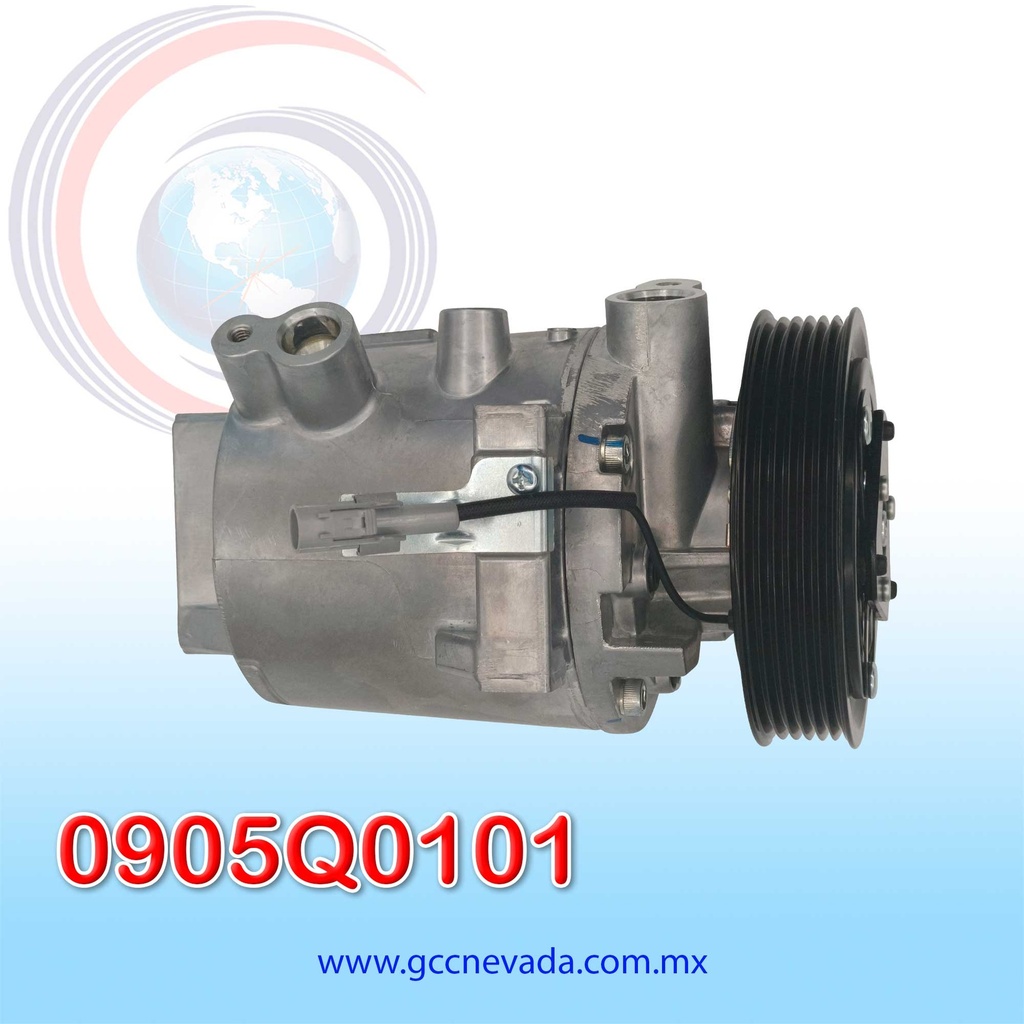 COMPRESOR DODGE ATTITUDE AÑO 15-18 / MITSUBISHI MIRAGE 14-22 / MIRAGE G4 17-22  6PK 12V VCR08 NEVADA ASIA