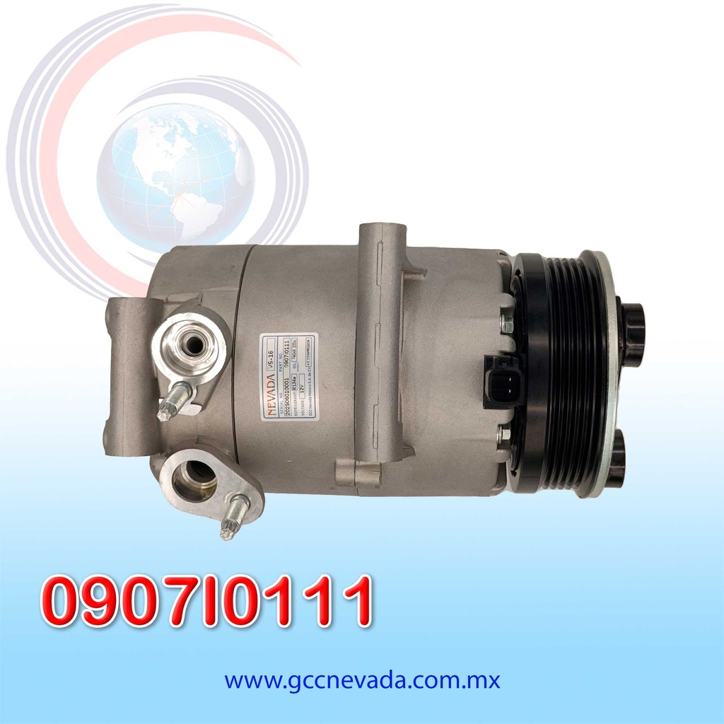COMPRESOR FORD FIESTA / ECOSPORT AÑO 15-18 2.0L T/P R-134-A 5PK 12V  VS16 NEVADA ASIA