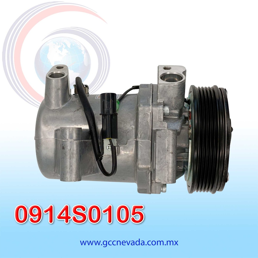 COMPRESOR MITSUBISHI L200 AÑO 09-20 5PK 12V CR12S (PISTON) NEVADA ASIA