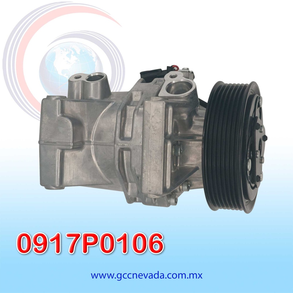COMPRESOR RENAULT DUSTER/OROCH/CAPTUR  AÑO 17-20 2.0L T/P R-134-A 7PK 108MM 12V CR08B NEVADA ASIA