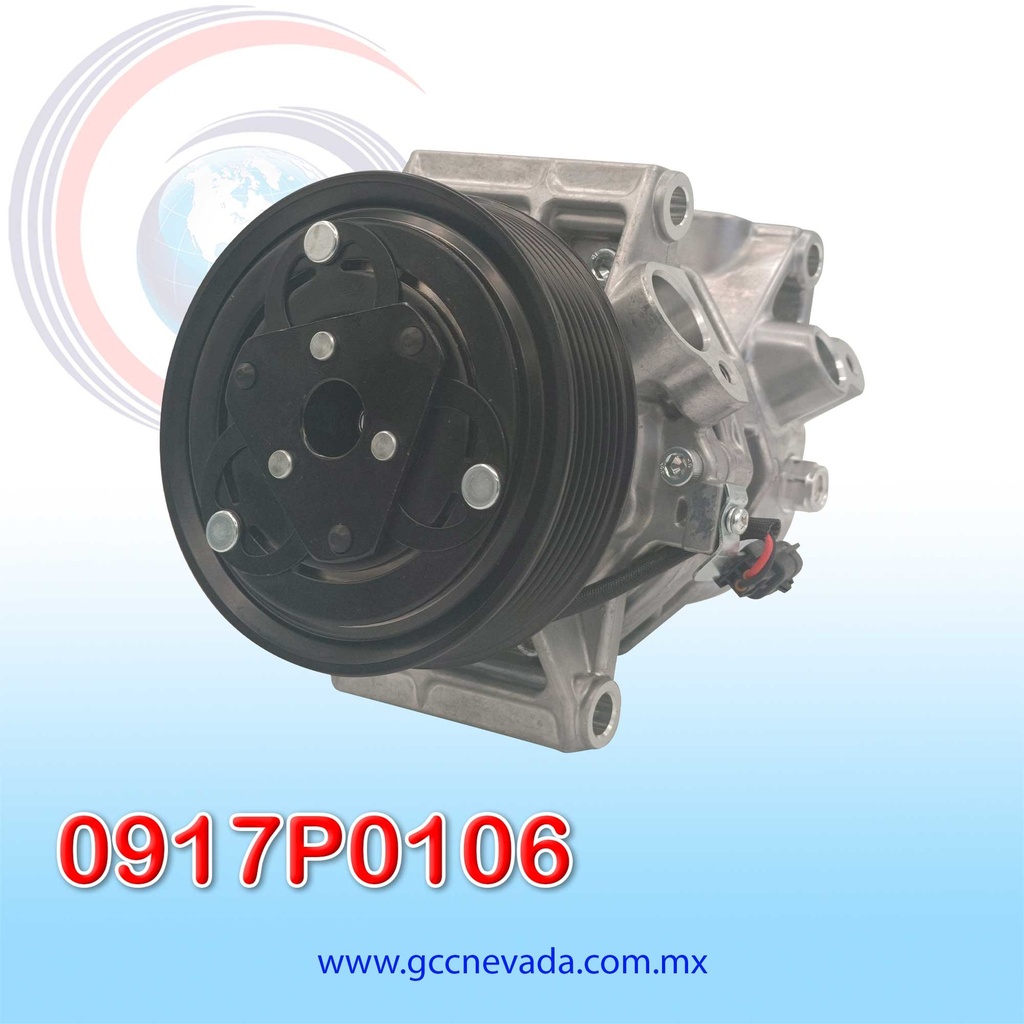 COMPRESOR RENAULT DUSTER/OROCH/CAPTUR  AÑO 17-20 2.0L T/P R-134-A 7PK 108MM 12V CR08B NEVADA ASIA