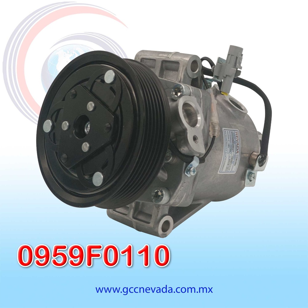 COMPRESOR SUZUKI SX4 AÑO 10-13  T/P R-134-A 6PK 12V CR08 NEVADA ASIA