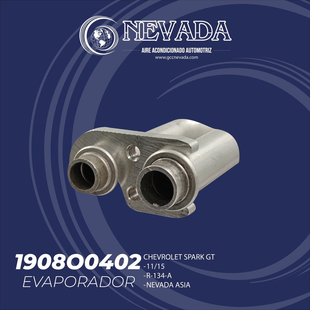 EVAPORADOR CHEVROLET SPARK GT AÑO 11/15 R-134-A NEVADA ASIA