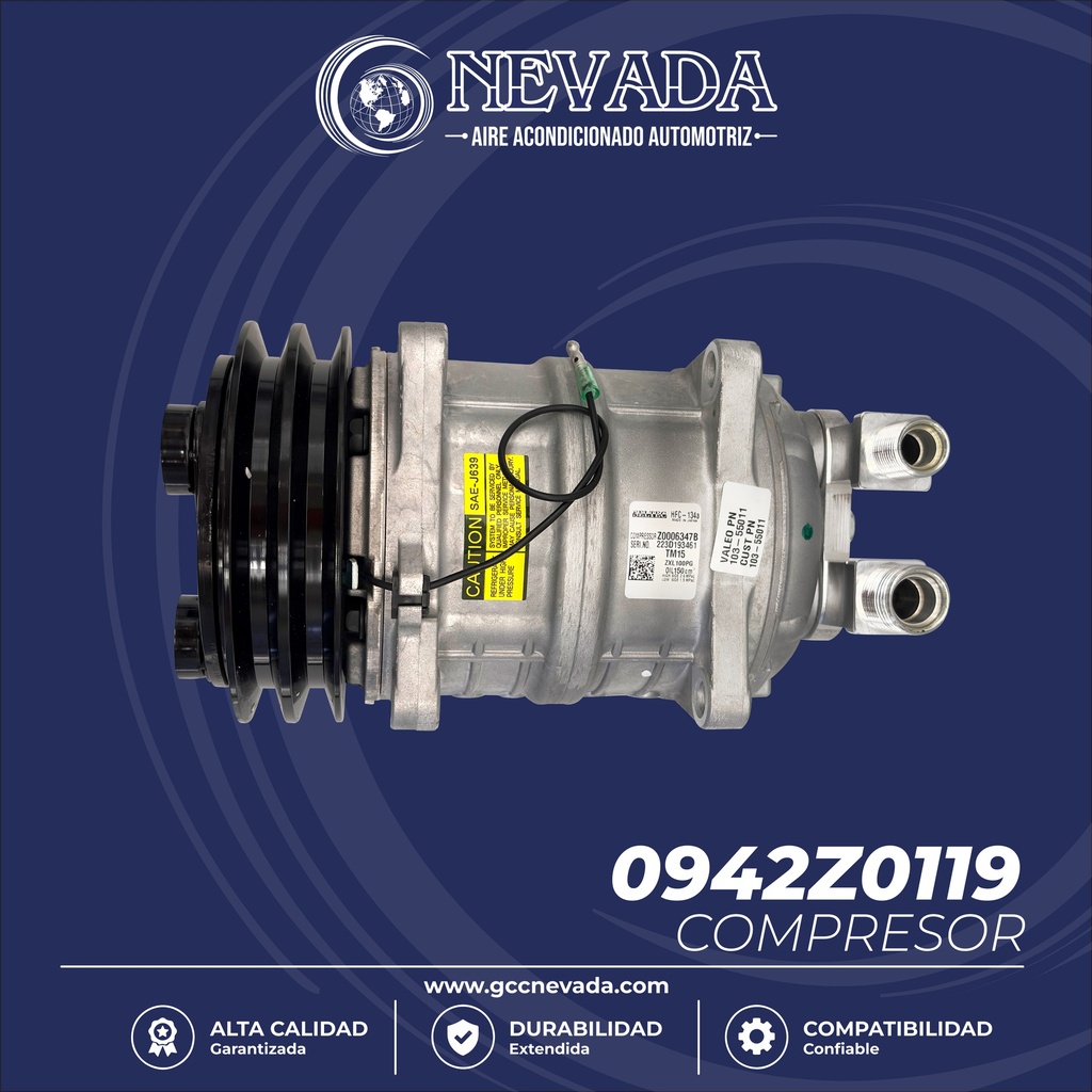 COMPRESOR SELTEC STD TM-15 8 OREJAS 2A R-134-A 12V VALEO JAPON