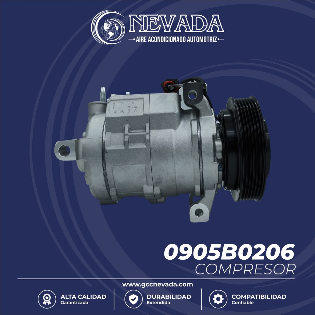 COMPRESOR RAM 1500 AÑO 11-13 / 2500/3500 11-24 / 4000 11-20 / 4500/5500 14-20 R-134-A T/P 6PK 124MM 12V 10SRE18C NEVADA ASIA