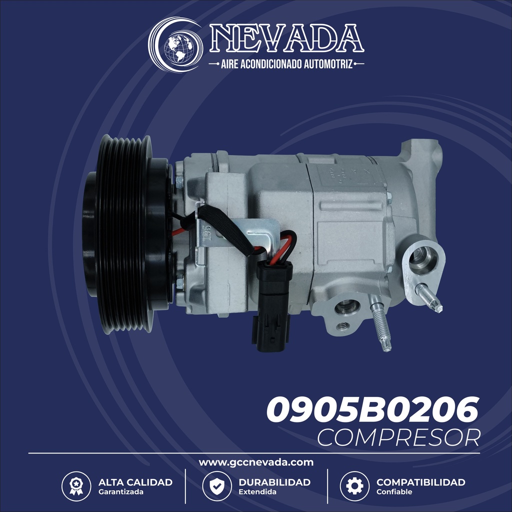 COMPRESOR RAM 1500 AÑO 11-13 / 2500/3500 11-24 / 4000 11-20 / 4500/5500 14-20 R-134-A T/P 6PK 124MM 12V 10SRE18C NEVADA ASIA
