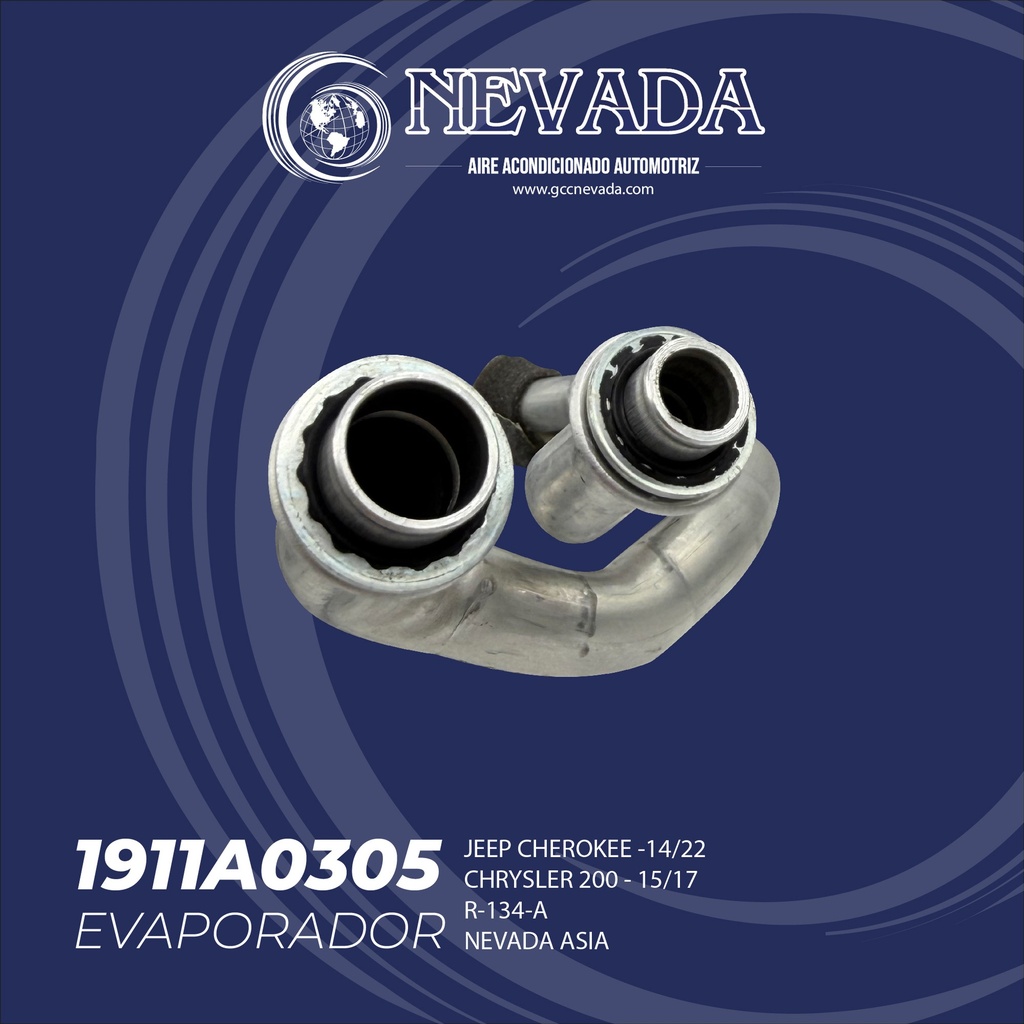 EVAPORADOR JEEP CHEROKEE AÑO 14/22 / CHRYSLER 200 15/17 R-134-A NEVADA ASIA