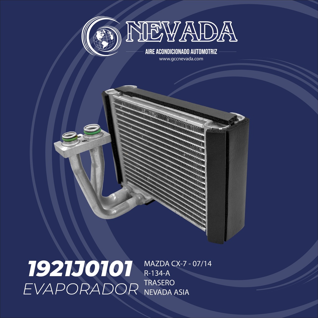 EVAPORADOR MAZDA CX-7 AÑO 07/14 R-134-A  TRASERO NEVADA ASIA