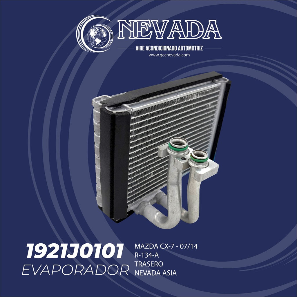 EVAPORADOR MAZDA CX-7 AÑO 07/14 R-134-A  TRASERO NEVADA ASIA