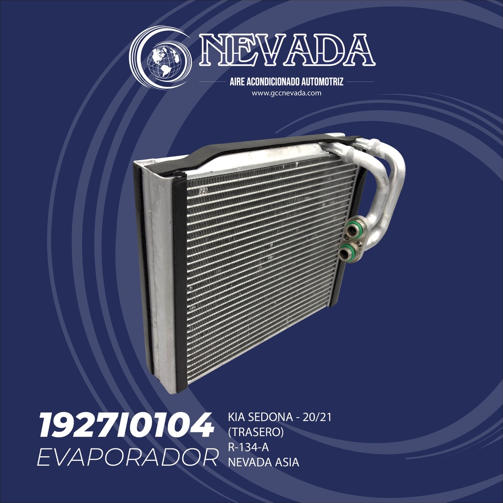 EVAPORADOR KIA SEDONA AÑO 20/21 R-134-A (TRASERO) NEVADA ASIA