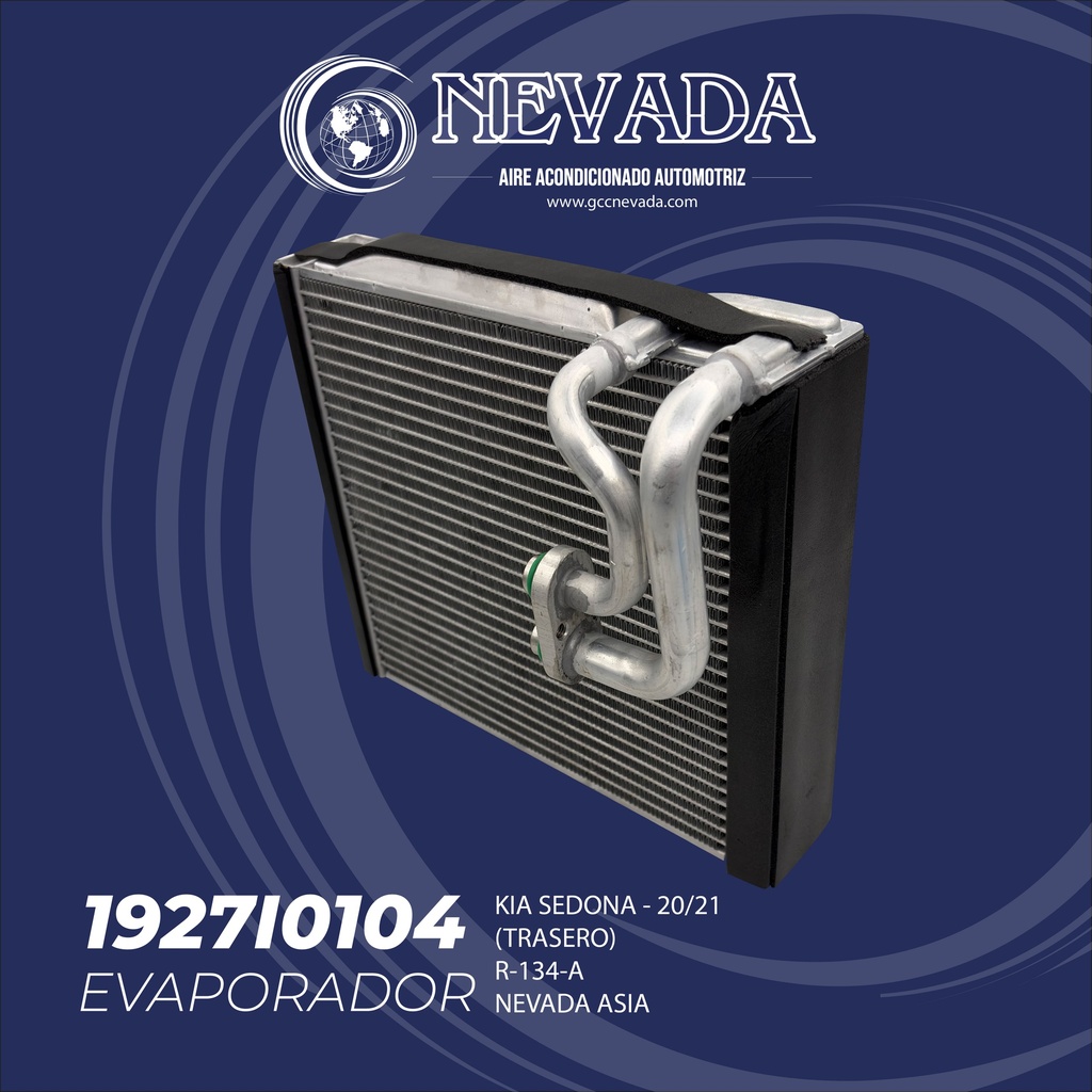 EVAPORADOR KIA SEDONA AÑO 20/21 R-134-A (TRASERO) NEVADA ASIA