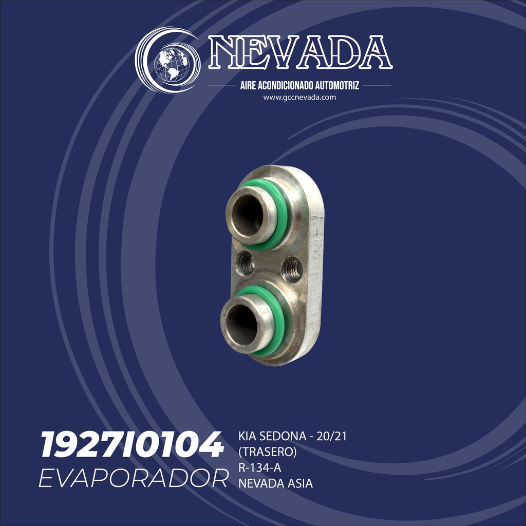 EVAPORADOR KIA SEDONA AÑO 20/21 R-134-A (TRASERO) NEVADA ASIA