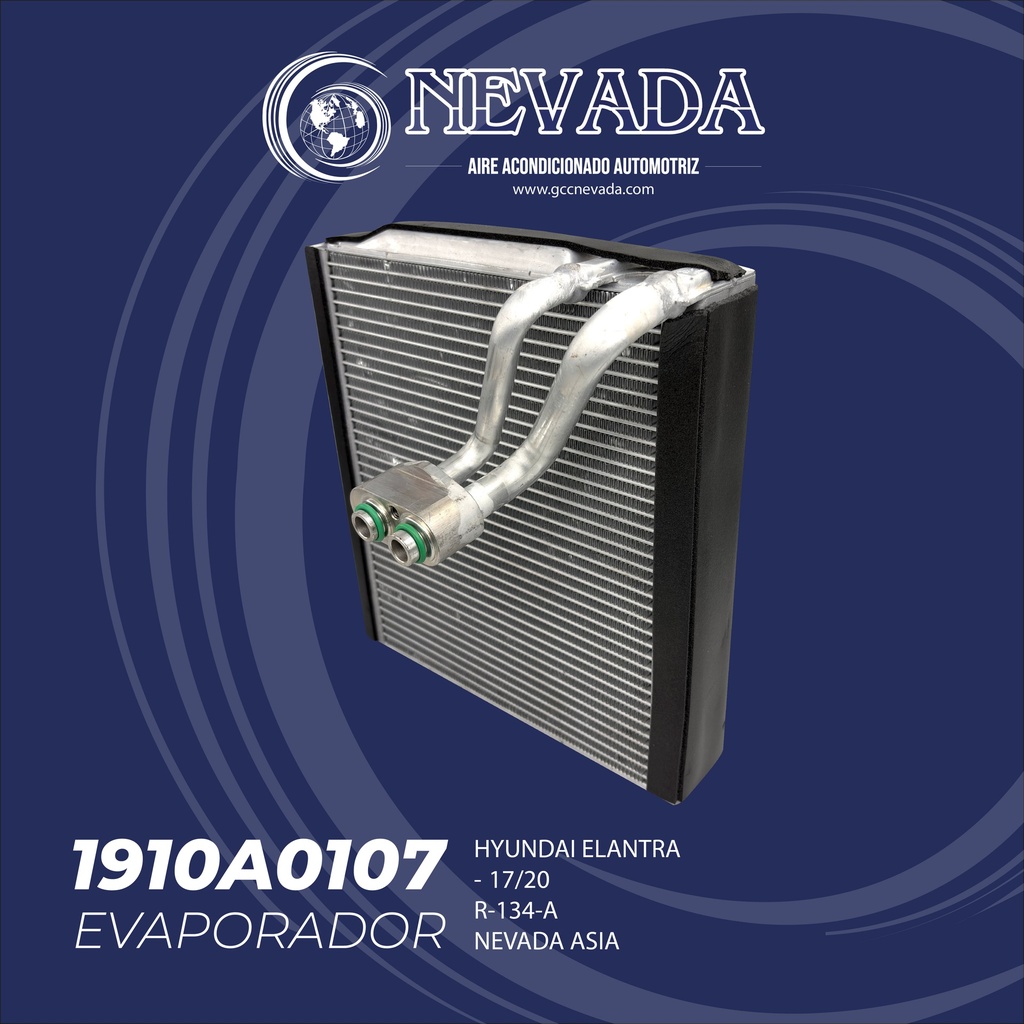 EVAPORADOR HYUNDAI ELANTRA AÑO 17/20 R-134-A NEVADA ASIA