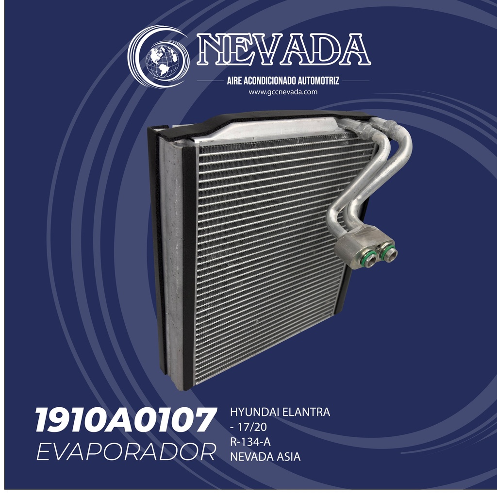 EVAPORADOR HYUNDAI ELANTRA AÑO 17/20 R-134-A NEVADA ASIA