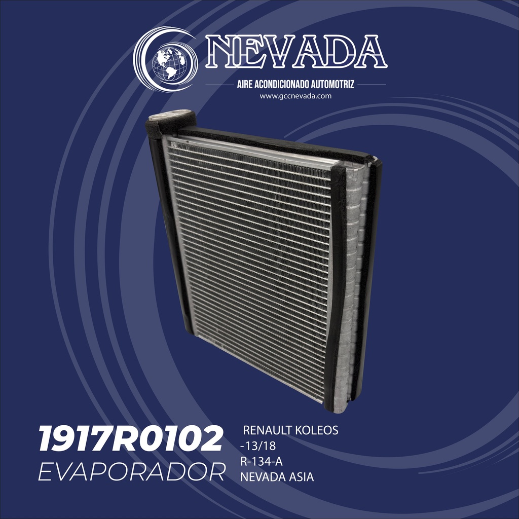 EVAPORADOR RENAULT KOLEOS AÑO 13/18 R-134-A NEVADA ASIA