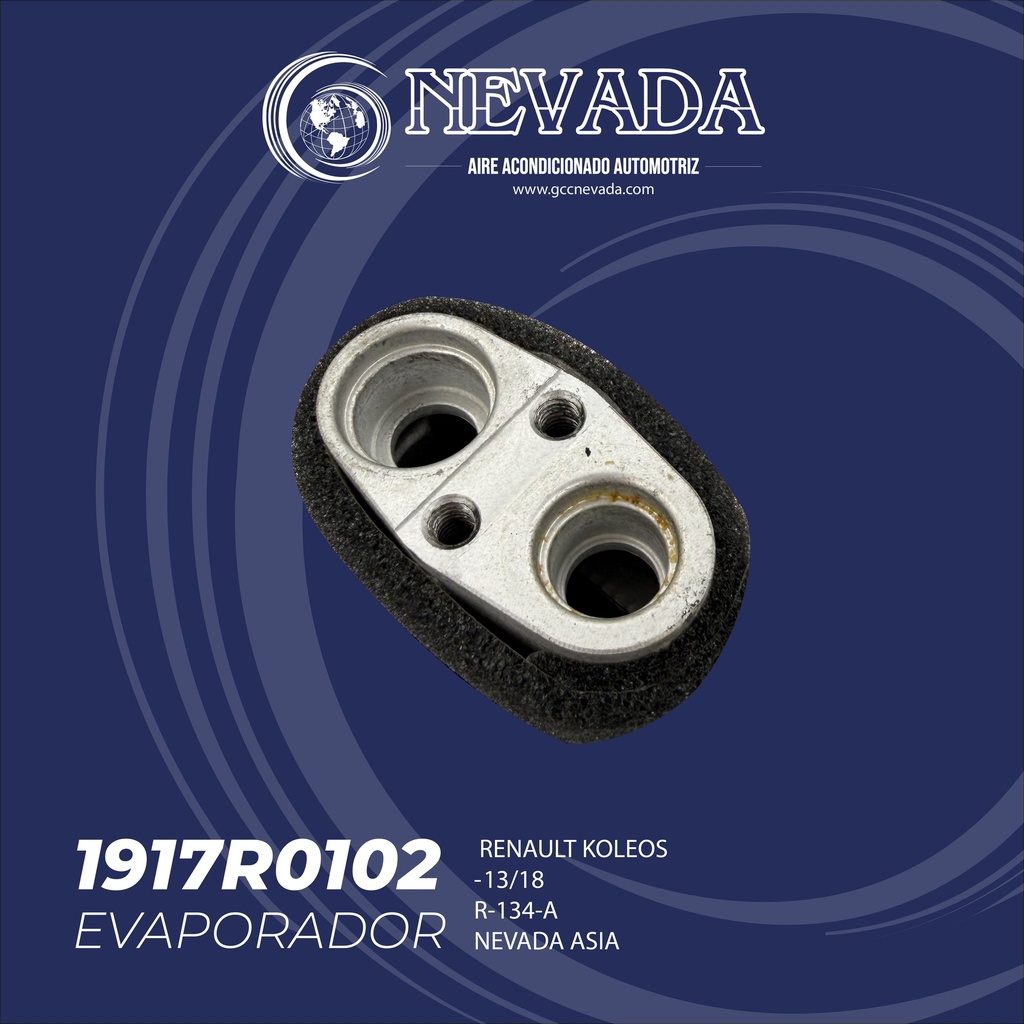 EVAPORADOR RENAULT KOLEOS AÑO 13/18 R-134-A NEVADA ASIA