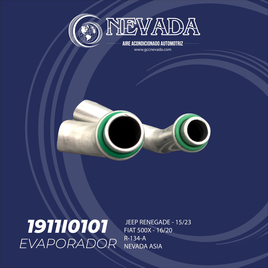 EVAPORADOR JEEP RENEGADE AÑO 15/23 / FIAT 500X 16/20 R-134-A NEVADA ASIA