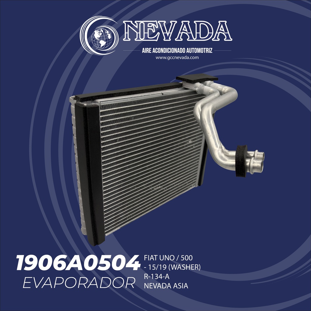 EVAPORADOR FIAT UNO / 500 AÑO 15/19 (WASHER) NEVADA ASIA